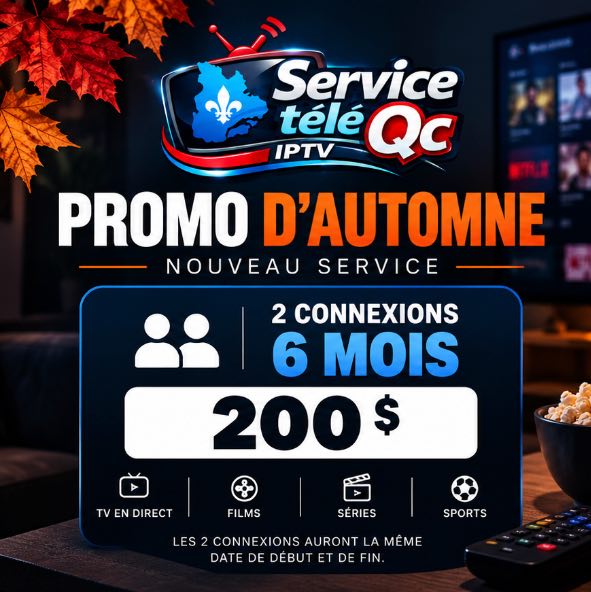 Service Tele Qc 2 Connexions 6 mois